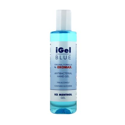 iGel Blue Gel alcoolic dezinfectant pentru maini flacon 200 ml