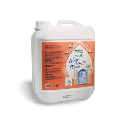Green Nature Eco Line Ecological Glass & Surface Cleaner canistră 5 litri | Detergent ecologic pentru geamuri și suprafețe din sticlă