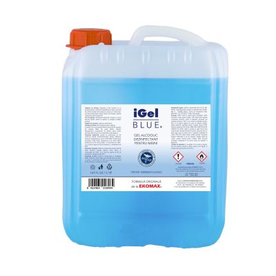 iGel Blue Gel alcoolic dezinfectant pentru maini canistra 5 litri