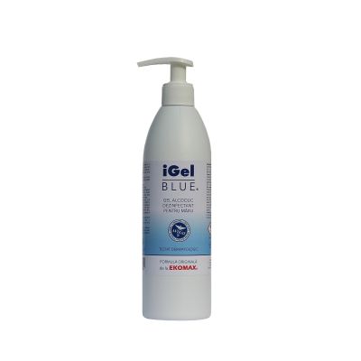 iGel Blue Gel alcoolic dezinfectant pentru maini flacon 500 ml