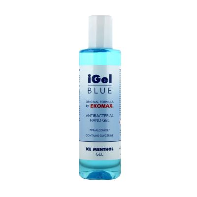 iGel Blue Gel alcoolic dezinfectant pentru maini flacon 200 ml